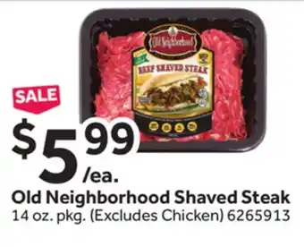 Stop&Shop Old neighborhood shaved steak offer
