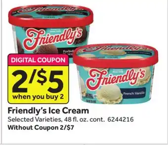 Stop&Shop Friendly's ice cream offer
