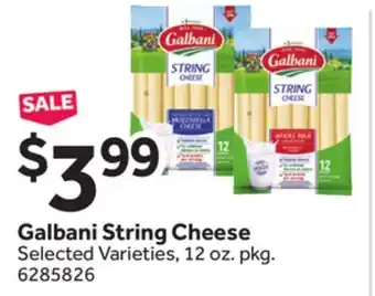 Stop&Shop Galbani string cheese offer