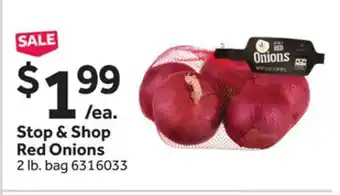 Stop&Shop Stop & shop red onions offer