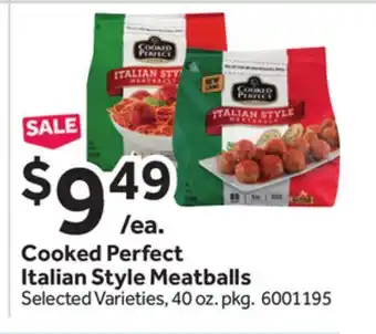 Stop&Shop Cooked perfect italian style meatballs offer