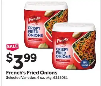 Stop&Shop French's fried onions offer