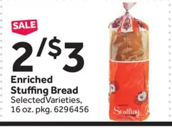 Stop&Shop Enriched stuffing bread offer