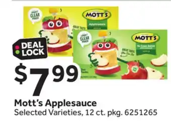 Stop&Shop Mott's applesauce offer