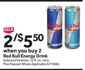 Stop&Shop Red bull energy drink offer