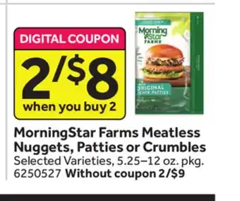Stop&Shop Morningstar farms meatless nuggets, patties or crumbles offer