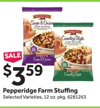 Stop&Shop Pepperidge farm stuffing offer