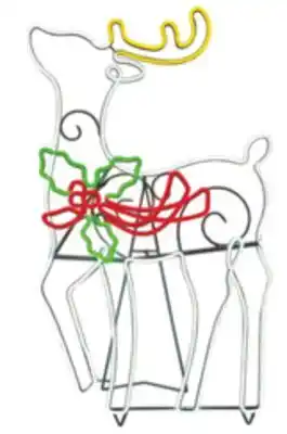 Lowe's 48-in holiday deer pre-lit outdoor christmas decoration offer