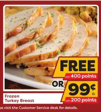 Weis Markets Frozen turkey breast offer