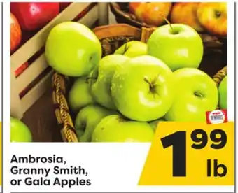 Weis Markets Ambrosia, granny smith, or gala apples offer