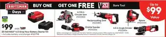 Lowe's 20-volt maxf 4.0-amp hour battery starter kit offer