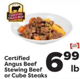 Weis Markets Certified angus beef stewing beef or cube steaks offer
