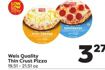 Weis Markets Weis quality thin crust pizza offer