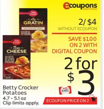 Weis Markets Betty crocker potatoes offer