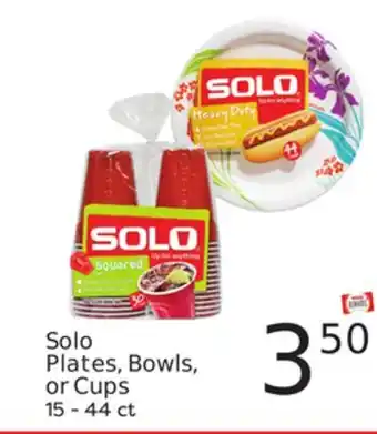 Weis Markets Solo plates, bowls, or cups offer