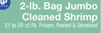 The Fresh Grocer Jumbo cleaned shrimp offer