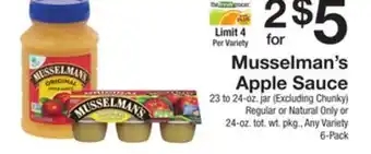 The Fresh Grocer Apple sauce offer