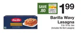 The Fresh Grocer Wavy lasagna offer