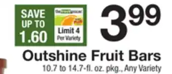 The Fresh Grocer Fruit bars offer