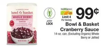 The Fresh Grocer Cranberry sauce offer