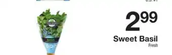 The Fresh Grocer Sweet basil offer