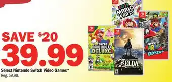 Meijer Select nintendo switch video games offer