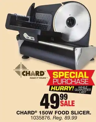 Blain's Farm & Fleet Chard 150w food slicer offer