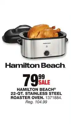 Blain's Farm & Fleet Hamilton beach 22-qt. stainless steel roaster oven offer