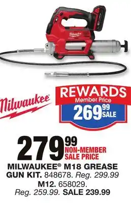 Blain's Farm & Fleet Milwaukee m18 grease gun kit offer