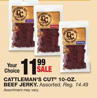 Blain's Farm & Fleet Cattleman's cut 10-oz. beef jerky offer