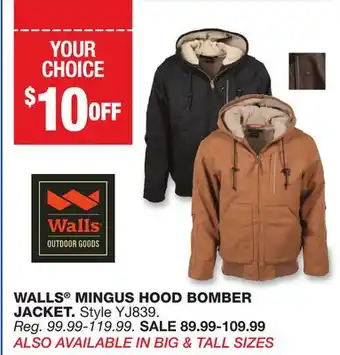 Blain's Farm & Fleet Walls mingus hood bomber jacket offer