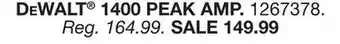 Blain's Farm & Fleet Dewalt 1400 peak amp offer