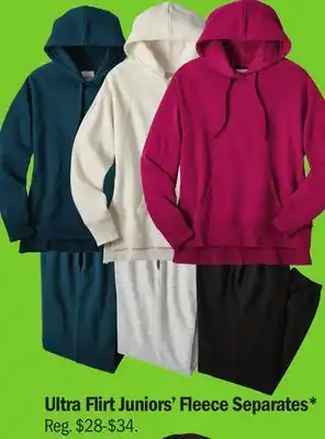 Meijer Ultra flirt juniors' fleece separates offer