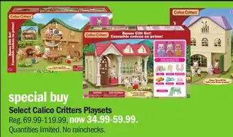 Meijer Select calico critters playsets offer