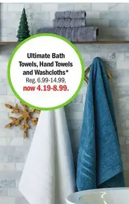 Meijer Ultimate bath towels, hand towels and washcloths offer