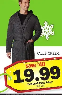 Meijer Falls creek men's robes offer