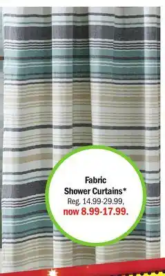 Meijer Fabric shower curtains offer