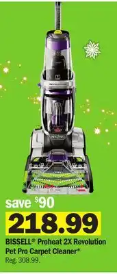 Meijer Bissell proheat 2x revolution pet pro carpet cleaner offer