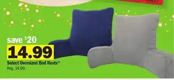 Meijer Select oversized bed rests offer