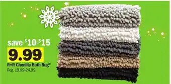 Meijer R+r chenille bath rug offer