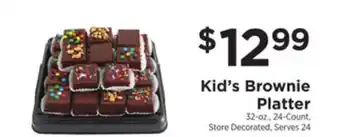 ShopRite Kid's brownie platter offer