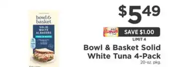 ShopRite Solid white tuna 4-pack offer