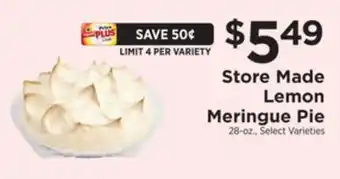 ShopRite Store made lemon meringue pie offer