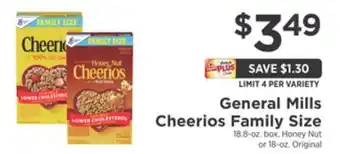 ShopRite Cheerios family size offer