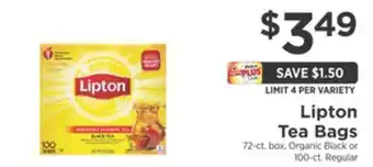 ShopRite Tea bags offer