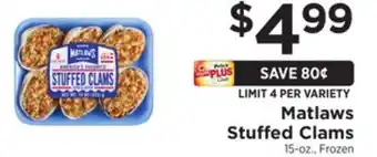 ShopRite Stuffed clams offer