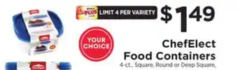 ShopRite Food containers offer