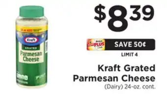ShopRite Grated parmesan cheese offer