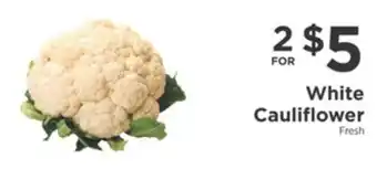 ShopRite White cauliflower offer