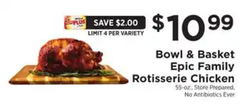 ShopRite Epic family rotisserie chicken offer